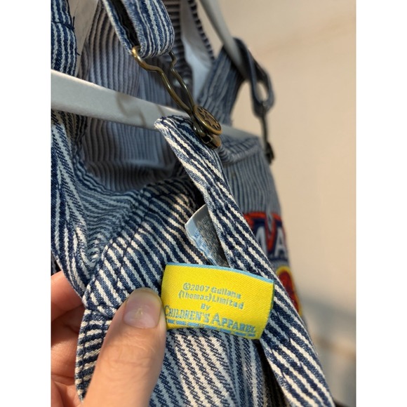 Vintage Thomas & Friends Striped Overall & Hat Set Size 4T - Picture 7 of 9